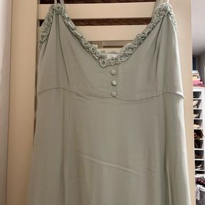 Forever 21 light green maxi dress size small